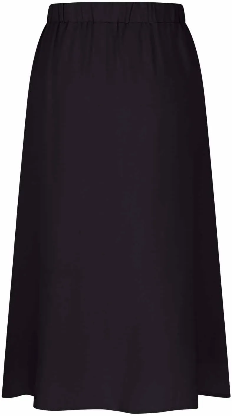 Womens Summer Skirts Casual Front Button A-Line High Waisted Midi Skirt with Pocket Flowy Solid Color Fashion Going Out Skirt