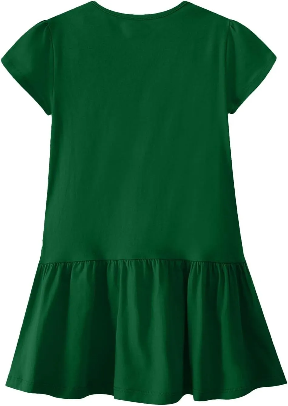 Womens Summer T Shirt Dress Casual V Neck Short Sleeve Mini Sundress Ruffled Hem A Line Short Dresses 2025