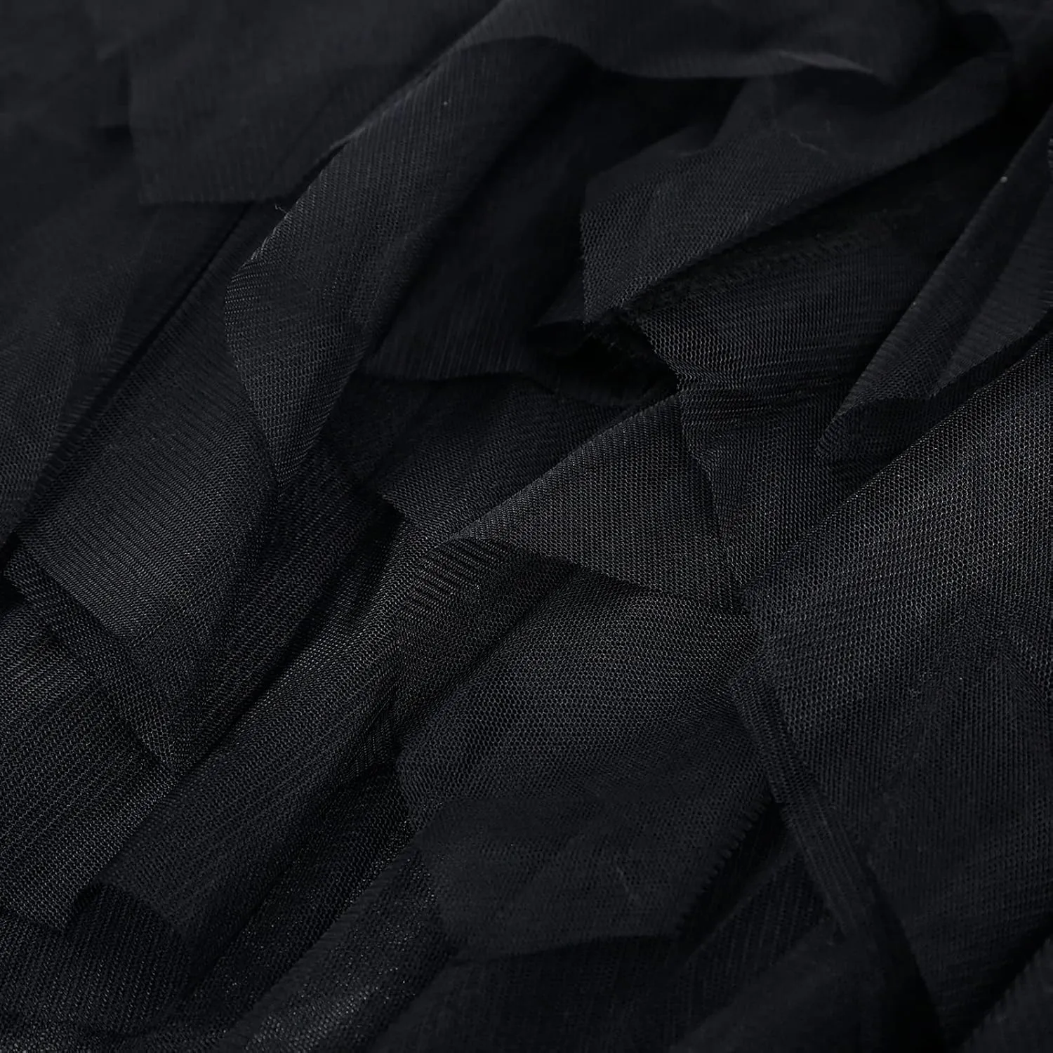 Women's Tulle Skirt A-Line High Low Asymmetrical 3 Layered Midi Length Elastic Waist Tutu Skirts