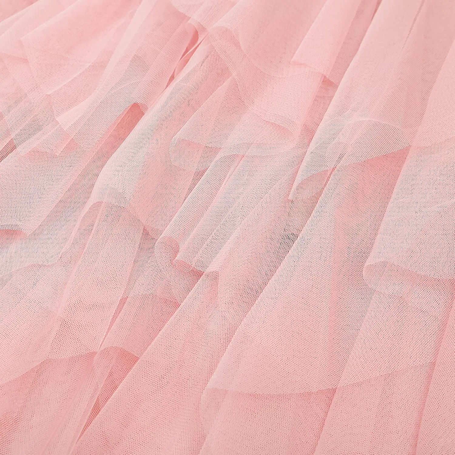 Women's Tulle Skirt A-Line High Low Asymmetrical 3 Layered Midi Length Elastic Waist Tutu Skirts