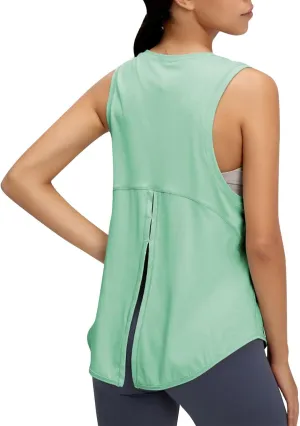 Workout Tank Tops for Women Sleeveless Athletic Top Casual Loose Running Shirts Round Neck Quick Dry Yoga Gym Clothes