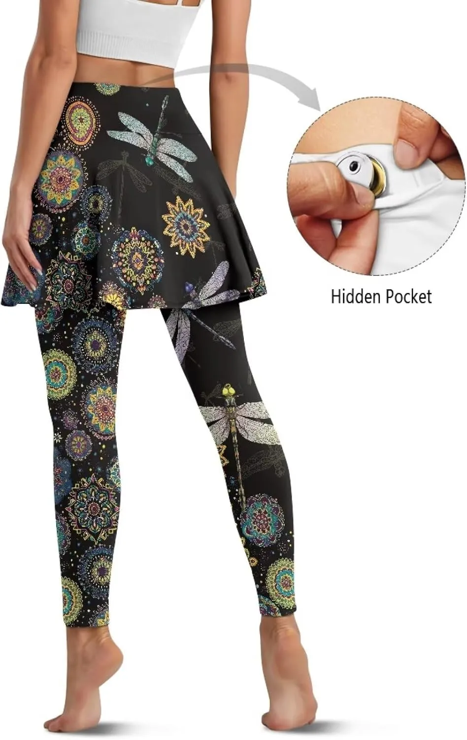 YEXIATODO Skirted Leggings for Women Athletic Skorts Skirts for Women Activewear Girls Pleated Tennis Skirt XS-3XL