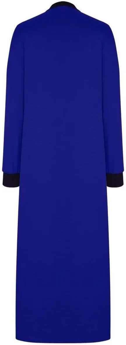 ZEFOTIM Long Sleeve Dress for Women Solid Color Dress Womens Summer Dresses Long Dress V Neck Dresses Womens Spring Dresses
